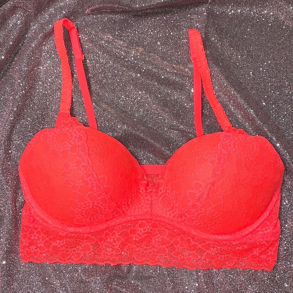 TWO VICTORIA‎ SECRET PINK LACE BRALETTE